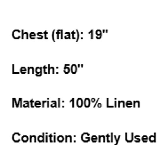 Eileen Fisher Dress Linen Minimalist Beachy Casual Boho Yellow Maxi Stripe MP - Picture 6 of 6